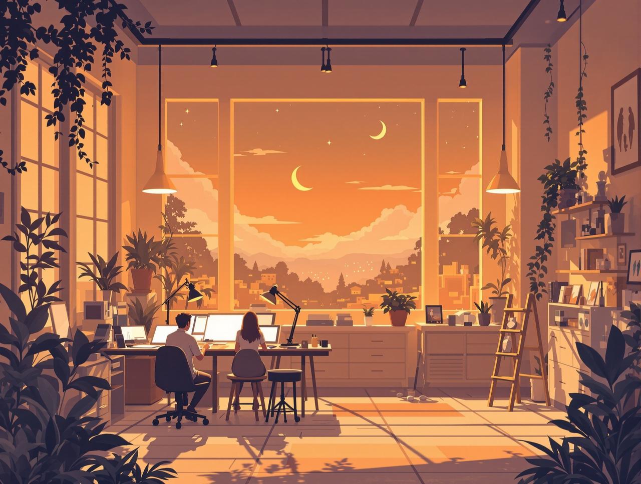韩国短剧网站工作室 - 温馨的动画创作空间